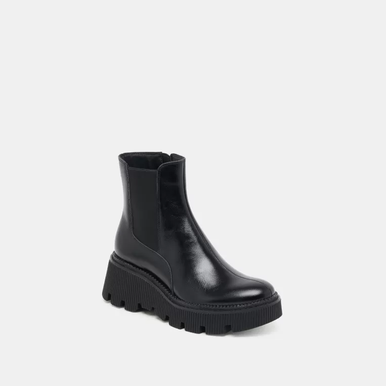 Dolce Vita Wide Widths^EMMET H2O WIDE BOOTS MIDNIGHT CRINKLE PATENT