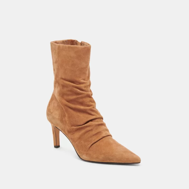 Dolce Vita Wide Calf^FERNLY WIDE CALF BOOTS PECAN SUEDE