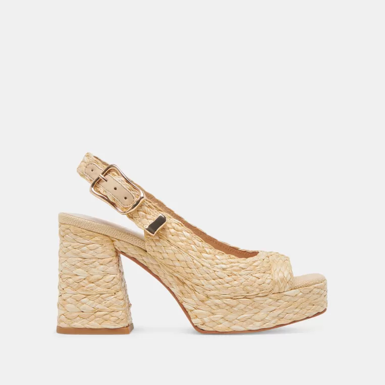 Dolce Vita Heels^FLORES HEELS NATURAL RAFFIA