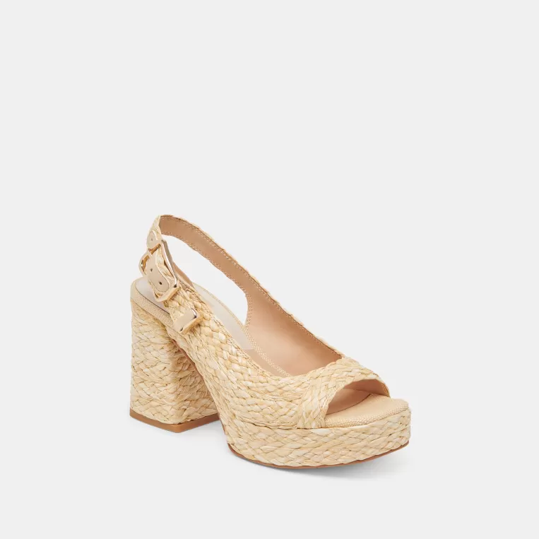 Dolce Vita Heels^FLORES HEELS NATURAL RAFFIA