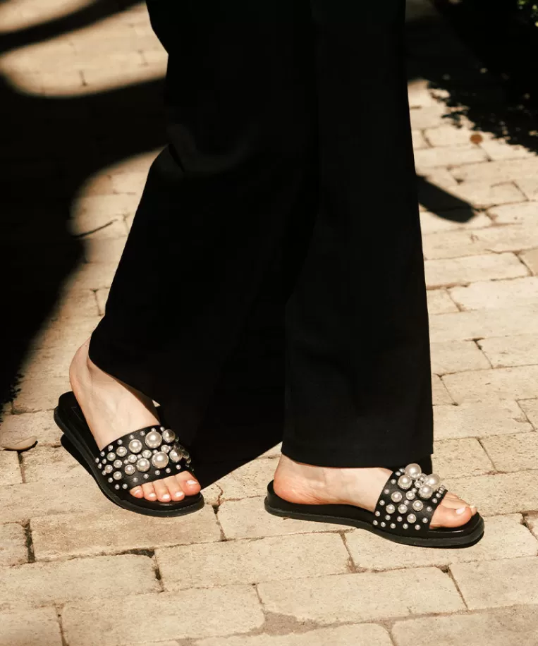 Dolce Vita Sandals^GABBI PEARL SANDALS BLACK PEARLS