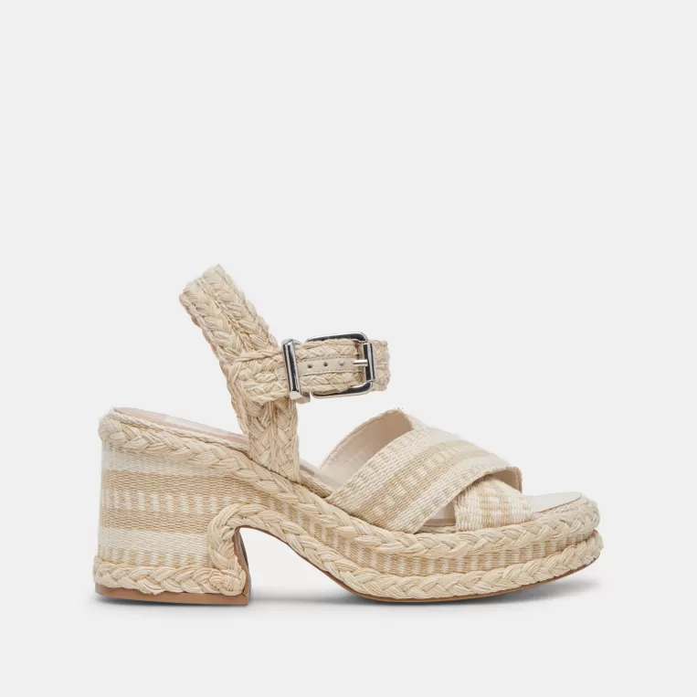 Dolce Vita Wedges | Sandals^GRAYCE HEELS NATURAL MULTI WOVEN