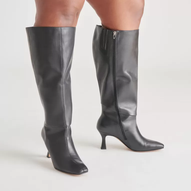 Dolce Vita Tall Boots | Extra Wide Calf^GYRA EXTRA WIDE CALF BOOTS BLACK LEATHER