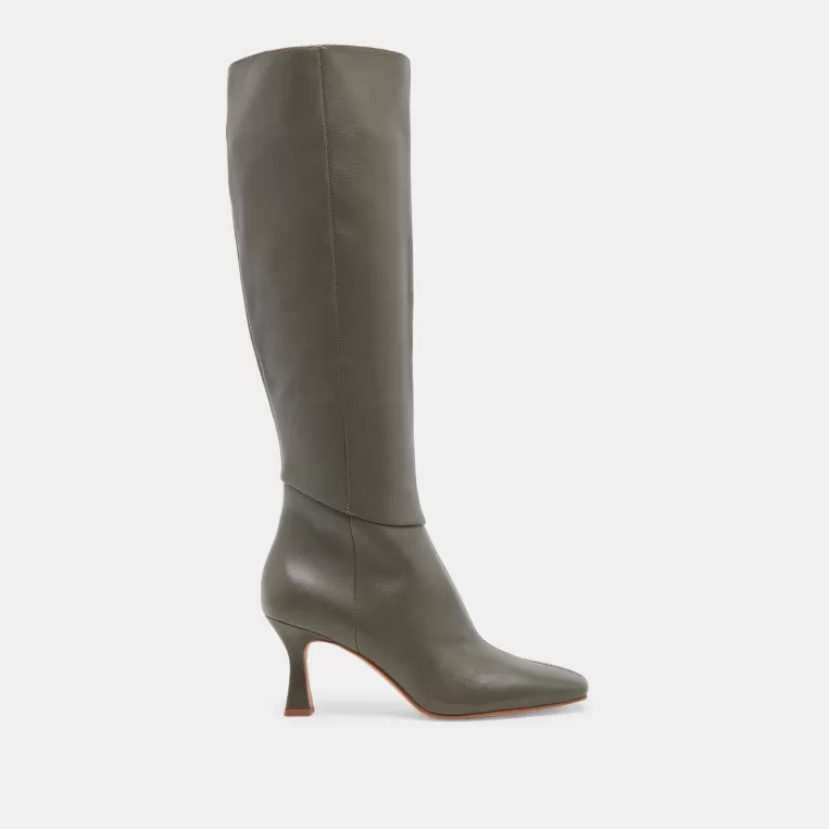 Dolce Vita Tall Boots | Wide Calf^GYRA WIDE CALF BOOTS DARK OLIVE LEATHER