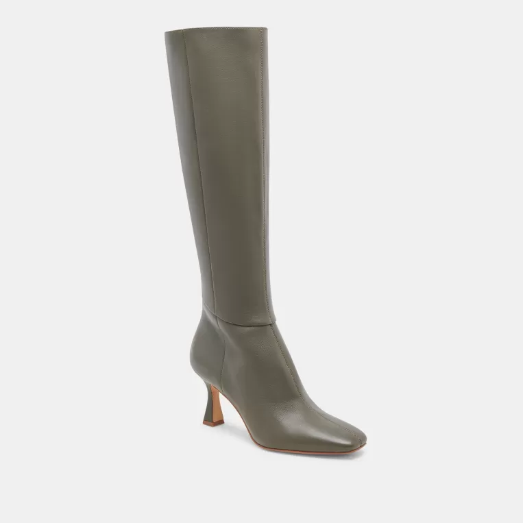 Dolce Vita Tall Boots | Wide Calf^GYRA WIDE CALF BOOTS DARK OLIVE LEATHER