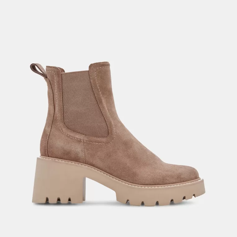 Dolce Vita Wide Widths^HAWK H20 WIDE BOOTIES MUSHROOM SUEDE