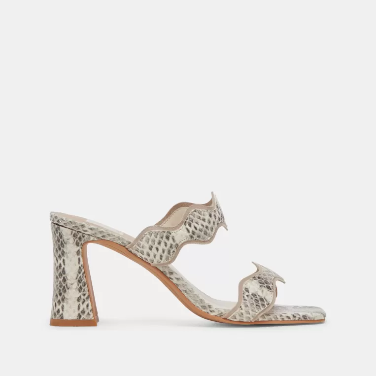 Dolce Vita Heels^ILVA HEELS GREY WHITE EMBOSSED LEATHER