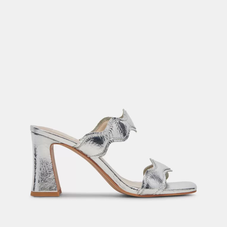 Dolce Vita Heels^ILVA HEELS SILVER DISTRESSED LEATHER