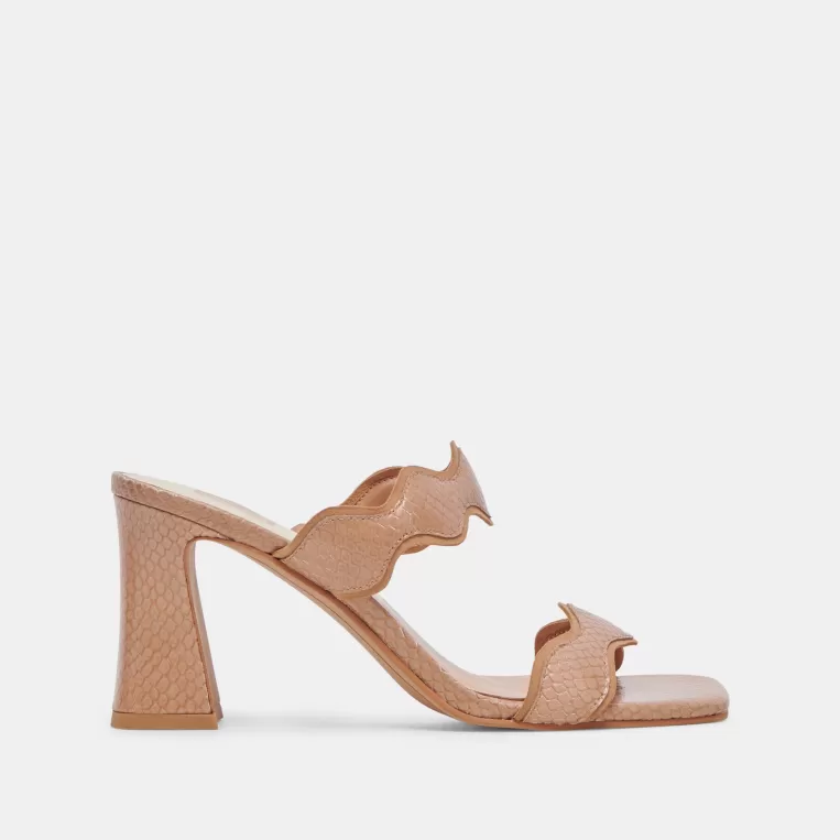 Dolce Vita Heels^ILVA HEELS TOFFEE EMBOSSED LEATHER