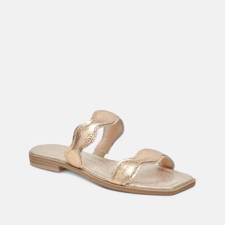 Dolce Vita Sandals^ILVA SANDALS GOLD DISTRESSED LEATHER