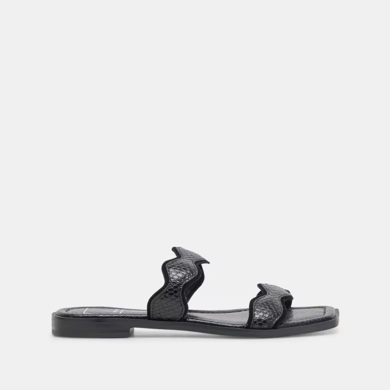 Dolce Vita Sandals^ILVA SANDALS ONYX EMBOSSED LEATHER