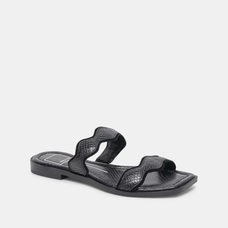 Dolce Vita Sandals^ILVA SANDALS ONYX EMBOSSED LEATHER