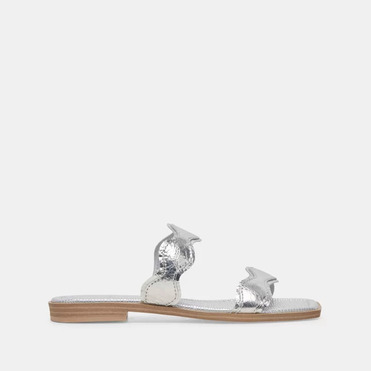 Dolce Vita Sandals^ILVA SANDALS SILVER DISTRESSED LEATHER