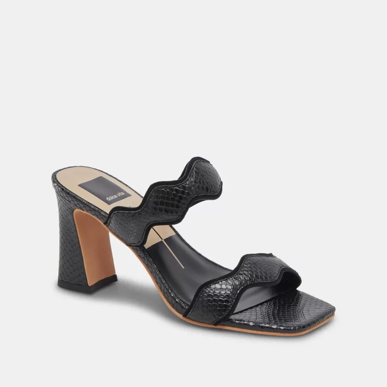 Dolce Vita Wide Widths | Heels^ILVA WIDE HEELS ONYX EMBOSSED LEATHER