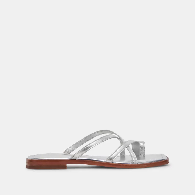 Dolce Vita Sandals^INDIGO SANDALS SILVER DISTRESSED LEATHER