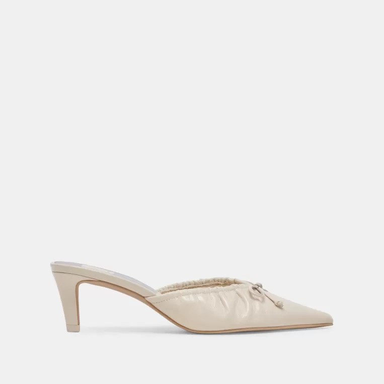 Dolce Vita Mules & Clogs | Heels^KAIRI MID HEELS IVORY CRINKLE PATENT