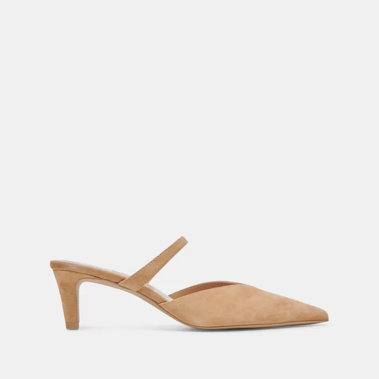 Dolce Vita Mules & Clogs | Heels^KANIKA MID HEELS TAN SUEDE