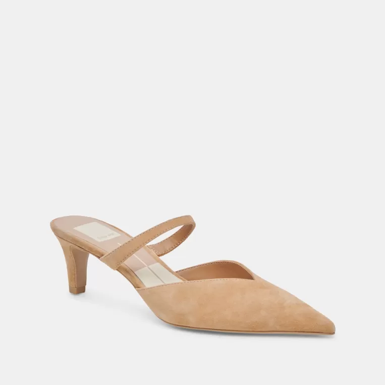 Dolce Vita Mules & Clogs | Heels^KANIKA MID HEELS TAN SUEDE