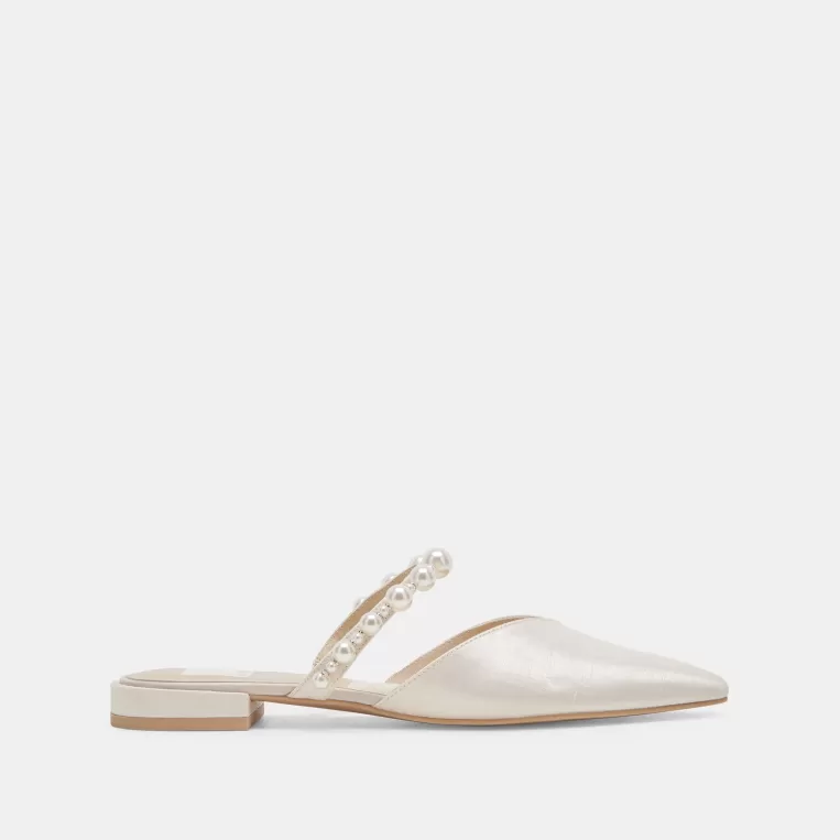 Dolce Vita Wide Widths | Mules & Clogs^KANIKA PEARL WIDE FLATS VANILLA PEARLS