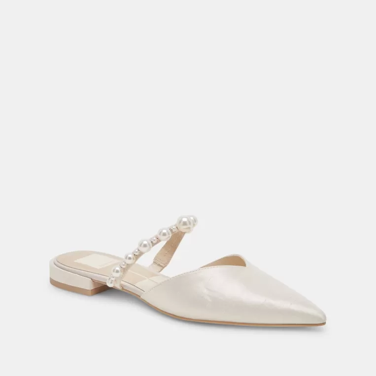 Dolce Vita Wide Widths | Mules & Clogs^KANIKA PEARL WIDE FLATS VANILLA PEARLS