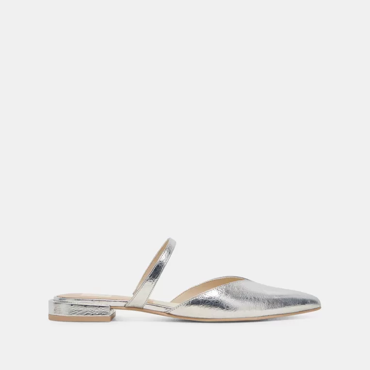 Dolce Vita Wide Widths | Mules & Clogs^KANIKA WIDE FLATS SILVER DISTRESSED LEATHER