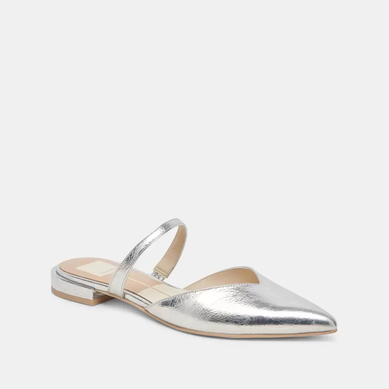 Dolce Vita Wide Widths | Mules & Clogs^KANIKA WIDE FLATS SILVER DISTRESSED LEATHER