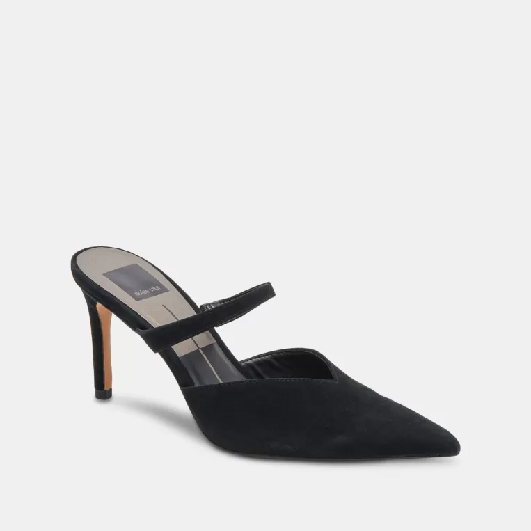 Dolce Vita Wide Widths | Mules & Clogs^KANIKA WIDE HEELS ONYX SUEDE