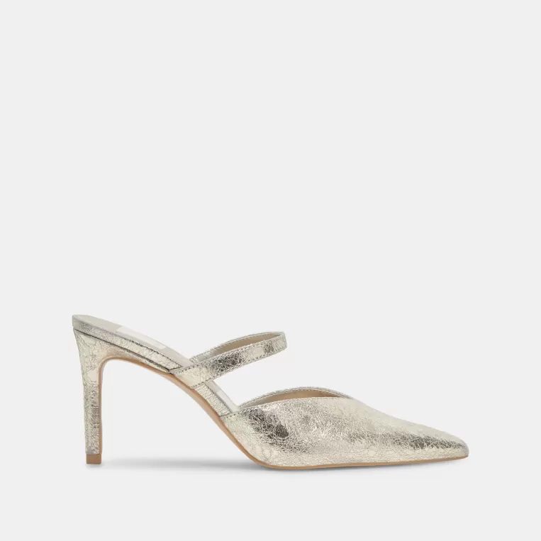 Dolce Vita Make It Metallic | Wide Widths^KANIKA WIDE HEELS PLATINUM DISTRESSED LEATHER