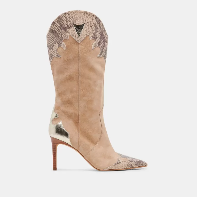 Dolce Vita Western Inspired | Tall Boots^KASEDY BOOTS TAUPE MULTI SUEDE