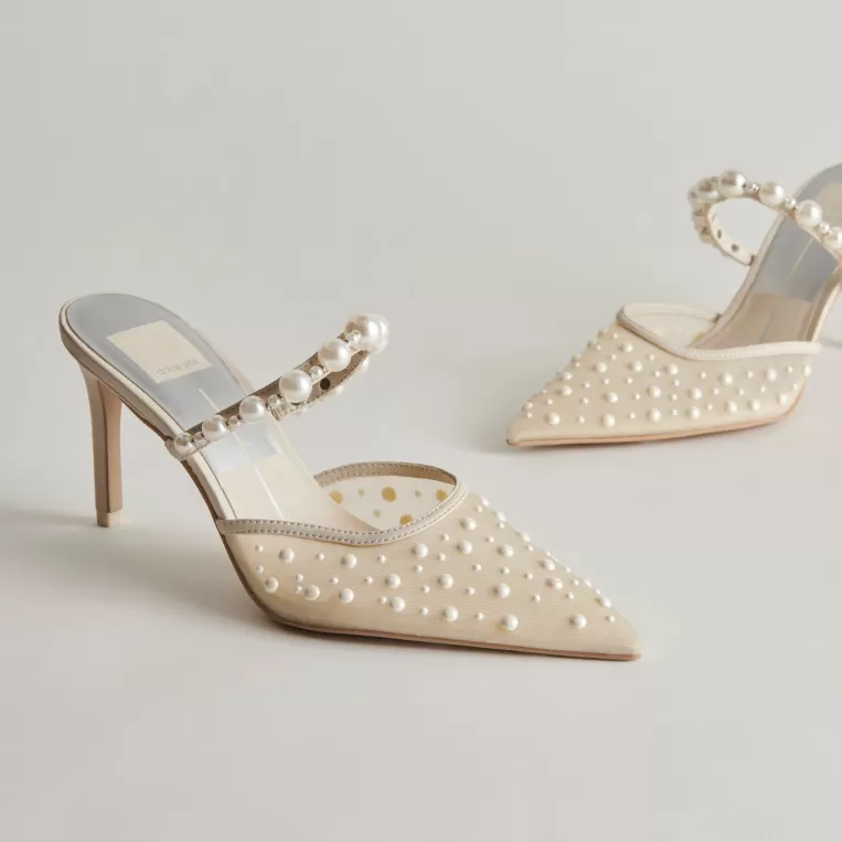 Dolce Vita Wide Widths | Heels^KATIK PEARL WIDE HEELS IVORY MESH