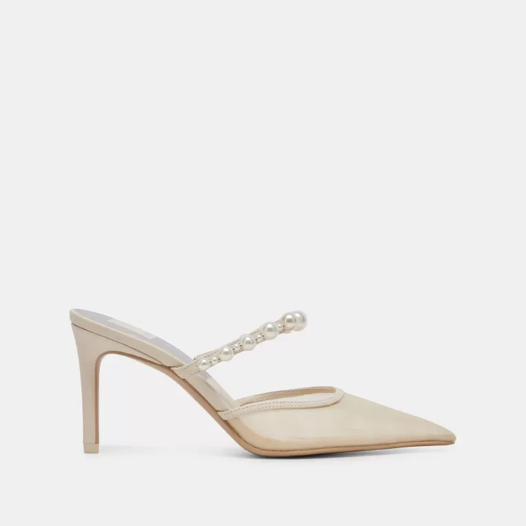 Dolce Vita Heels^KAYSIE PEARL HEELS IVORY MESH