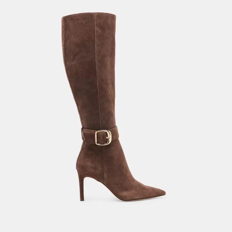 Dolce Vita Tall Boots | Wide Calf^KINZY WIDE CALF BOOTS DK BROWN SUEDE