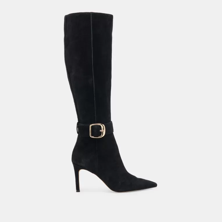 Dolce Vita Tall Boots | Wide Calf^KINZY WIDE CALF BOOTS ONYX SUEDE