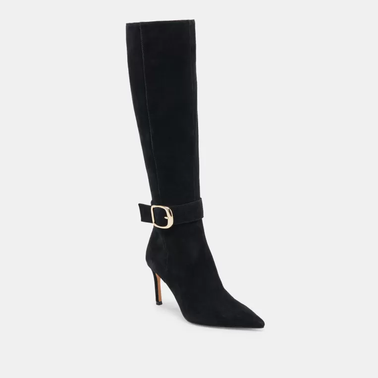 Dolce Vita Tall Boots | Wide Calf^KINZY WIDE CALF BOOTS ONYX SUEDE