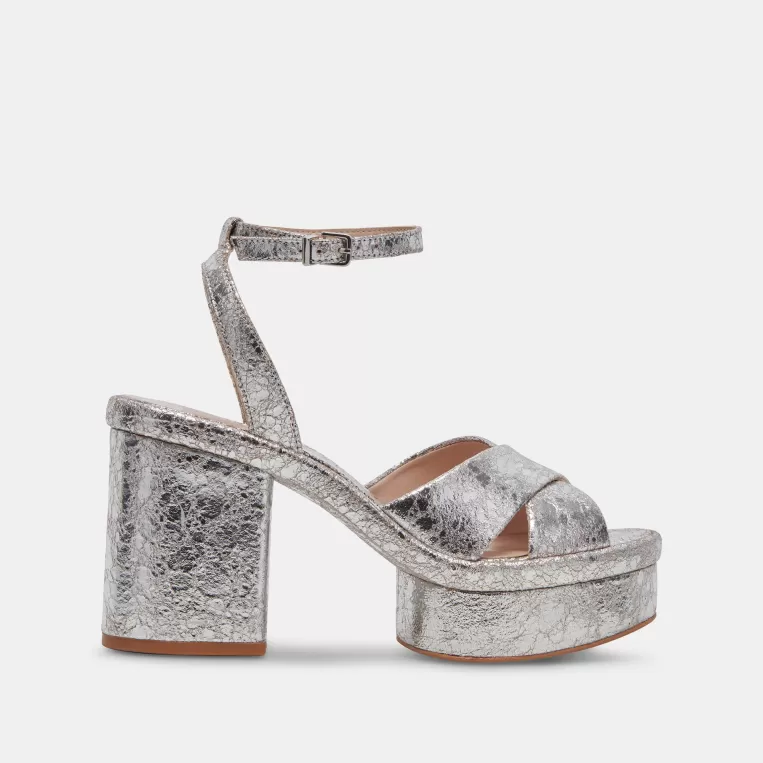 Dolce Vita Heels^LAISHA HEELS SILVER DISTRESSED LEATHER