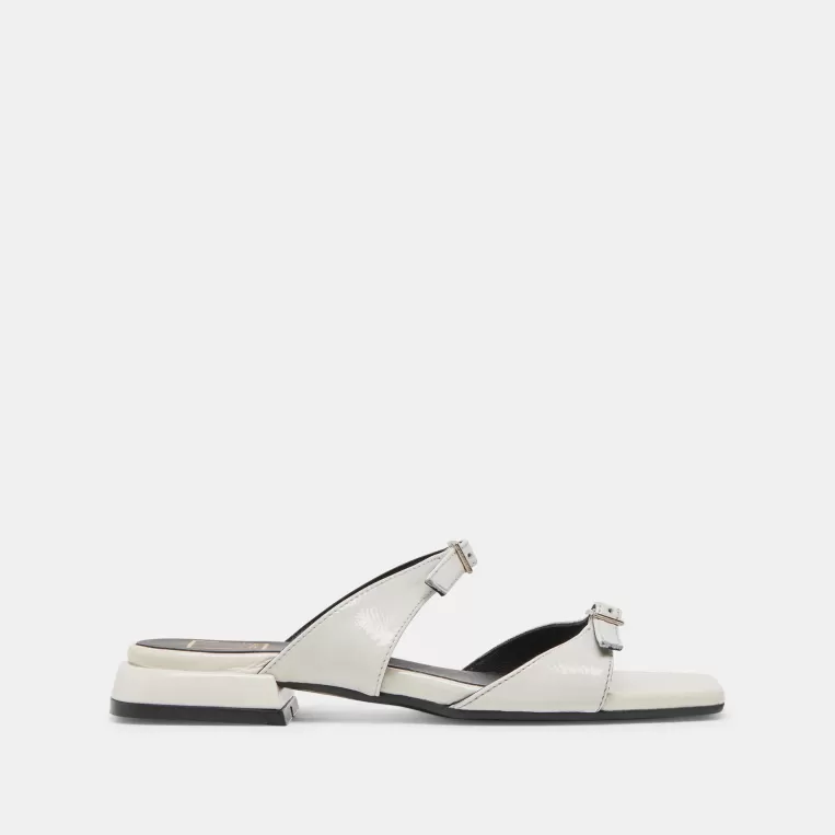 Dolce Vita Sandals^LAVERN SANDALS OFF WHITE CRINKLE PATENT