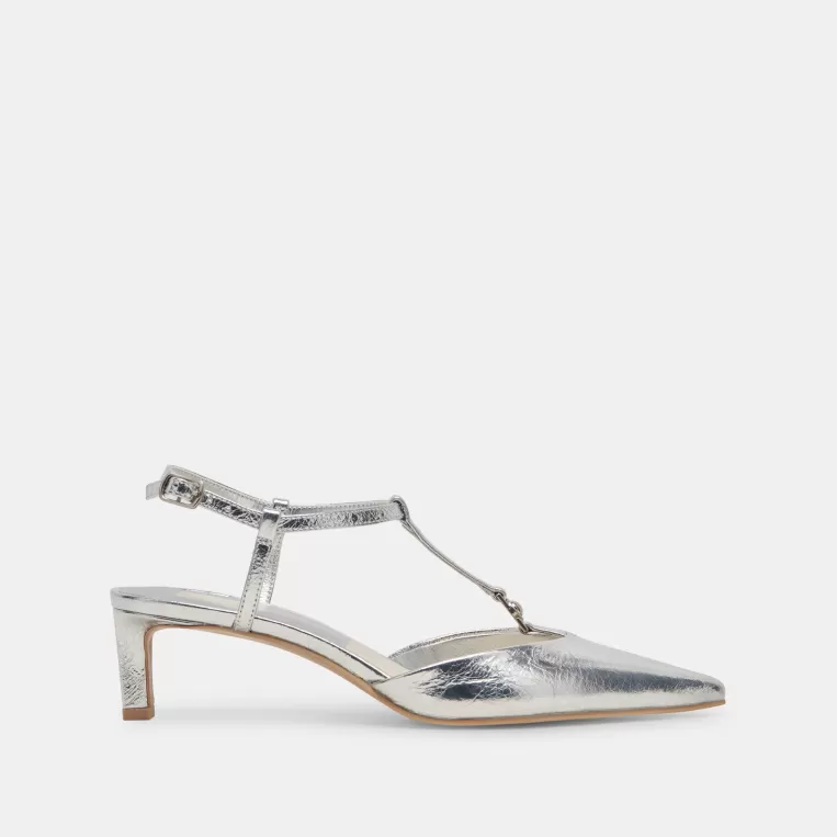 Dolce Vita Heels^LAVON HEELS SILVER DISTRESSED LEATHER