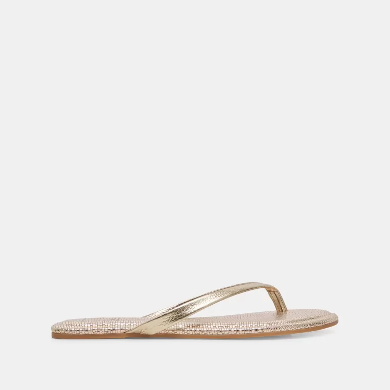 Dolce Vita Sandals^LAYNEY SANDALS LIGHT GOLD METALLIC LEATHER