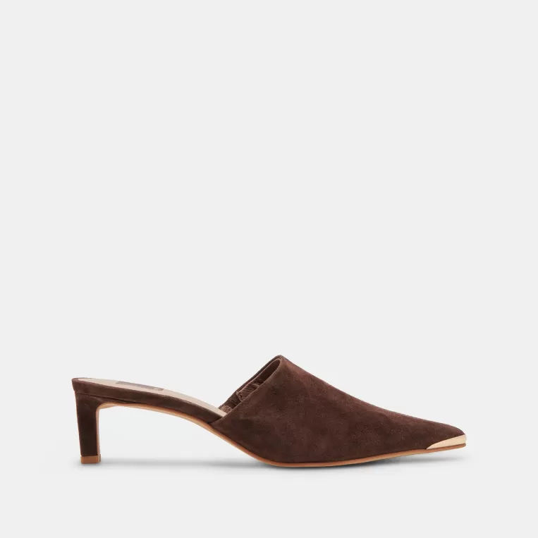 Dolce Vita Mules & Clogs | Heels^LEXY HEELS DK BROWN SUEDE