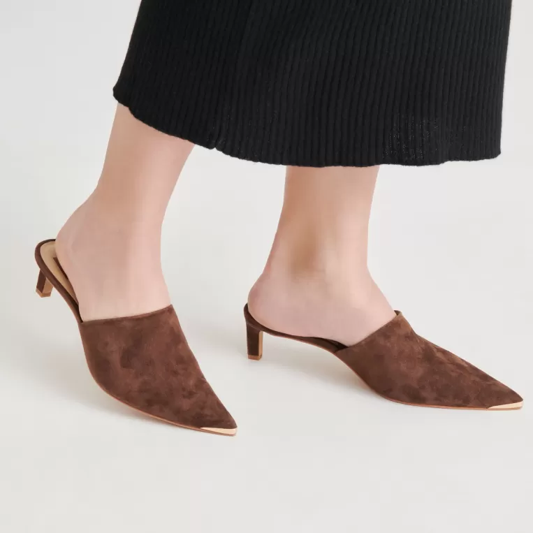 Dolce Vita Mules & Clogs | Heels^LEXY HEELS DK BROWN SUEDE