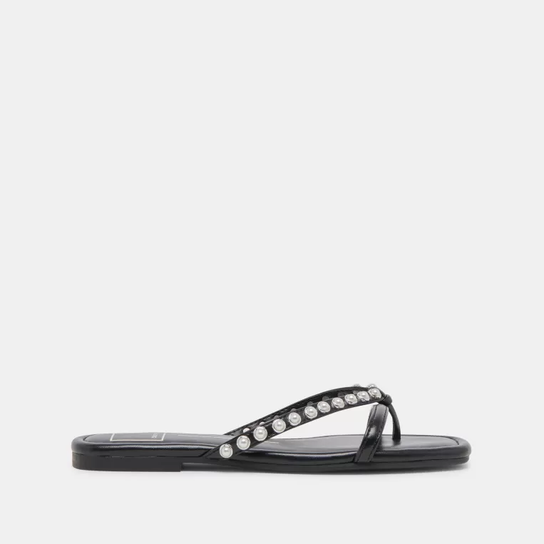 Dolce Vita Sandals^LUCCA PEARL SANDALS BLACK PEARLS