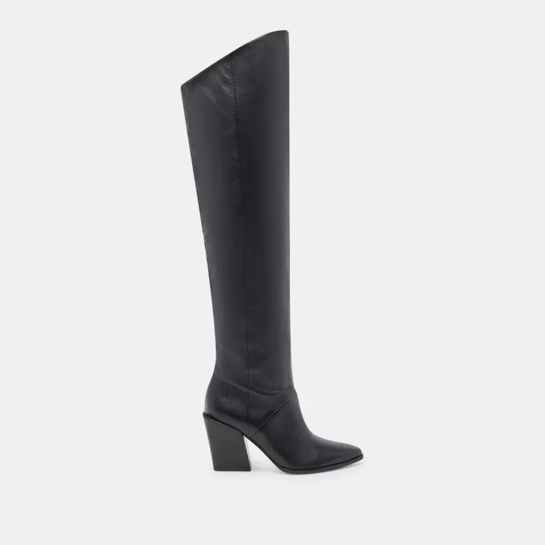 Dolce Vita Wide Calf^LUPIN WIDE CALF BOOTS BLACK LEATHER