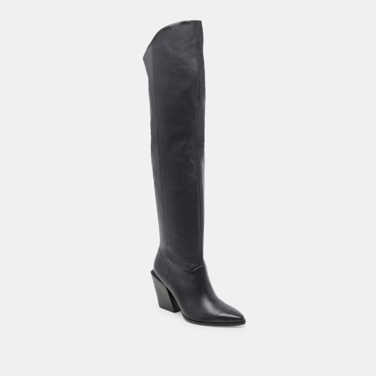 Dolce Vita Wide Calf^LUPIN WIDE CALF BOOTS BLACK LEATHER