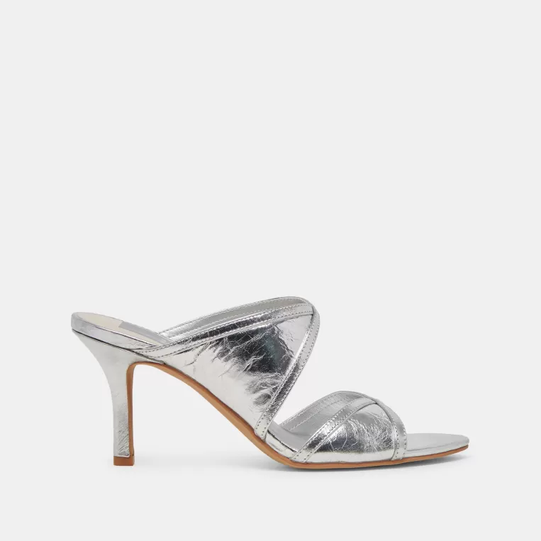 Dolce Vita Heels^MANDEL HEELS SILVER CRINKLE PATENT