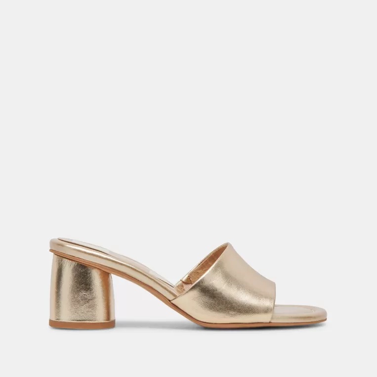 Dolce Vita Wide Widths | Sandals^MINNY DRESS WIDE HEELS ROSE GOLD METALLIC LEATHER