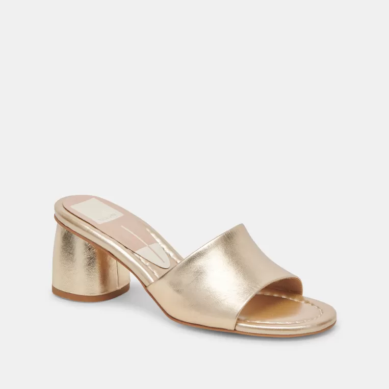 Dolce Vita Wide Widths | Sandals^MINNY DRESS WIDE HEELS ROSE GOLD METALLIC LEATHER