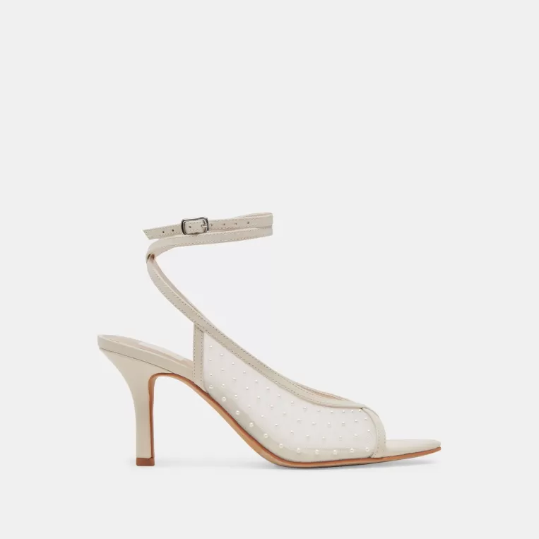 Dolce Vita Heels^MISSY PEARL HEELS IVORY MESH