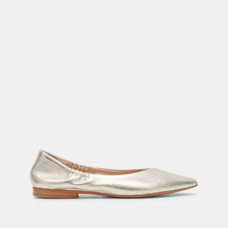 Dolce Vita Ballet Flats | Flats & Loafers^NADAV BALLET FLATS PLATINUM METALLIC LEATHER