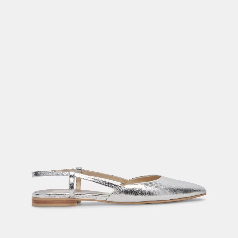 Dolce Vita Make It Metallic | Flats & Loafers^NARAH FLATS SILVER METALLIC LEATHER