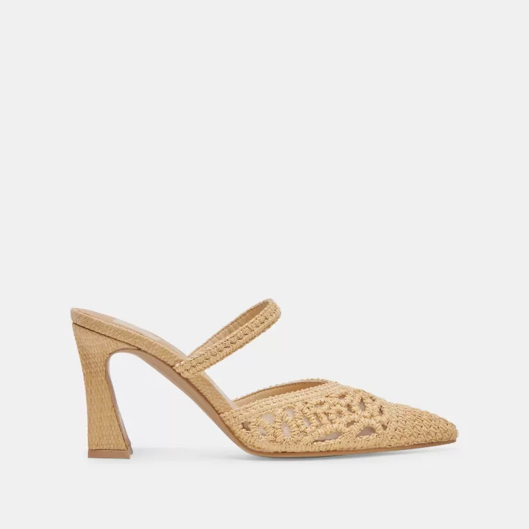 Dolce Vita Heels^NASSAU HEELS NATURAL RAFFIA